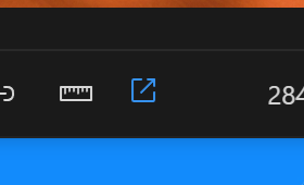 A close up of the Open in external tab icon that opens the image in a separate tab.