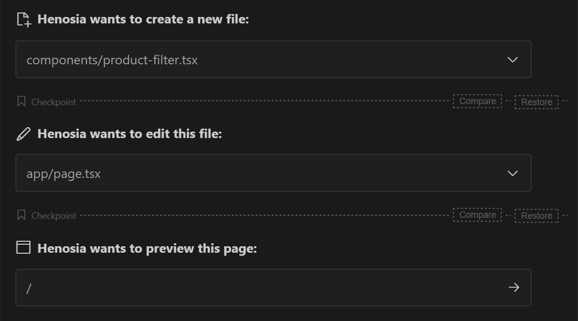 A close up of what the Restore button looks like.