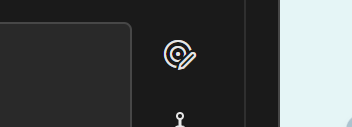 Image of the select icon, looking like a dart board with a pencil.